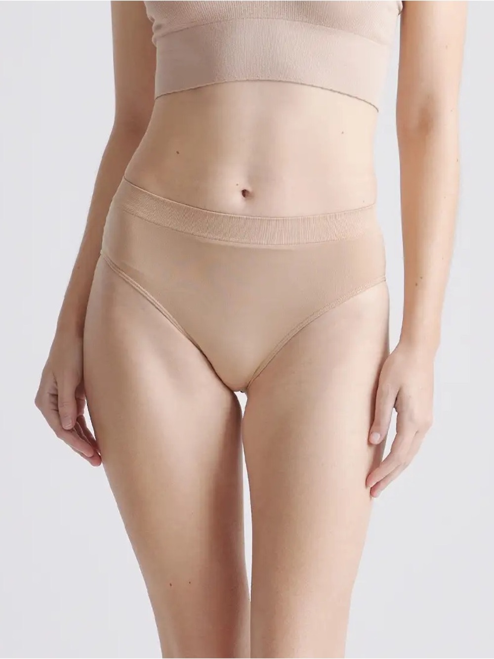 NWOT QUINCE Women’s Smoothing Comfort High-Wasted Brief (5-Pack) - Sand - Small